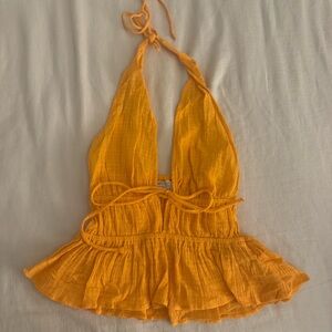 ASOS Orange Halter Top